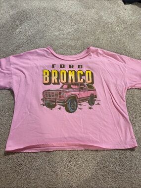 Ford Pink Bronco Graphic Kids Tee